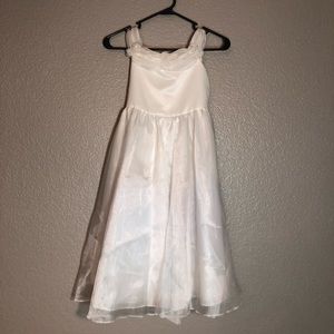 Elegant White Kids Formal Dress